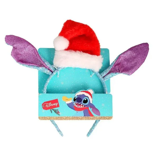 Disney Lilo & Stitch Fashion Santa Headband Girls Christmas dress-up costume New - Picture 4 of 8